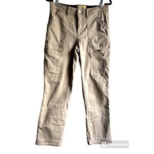 Democracy cargo pants with “ab” technology.  Khaki color Size 8